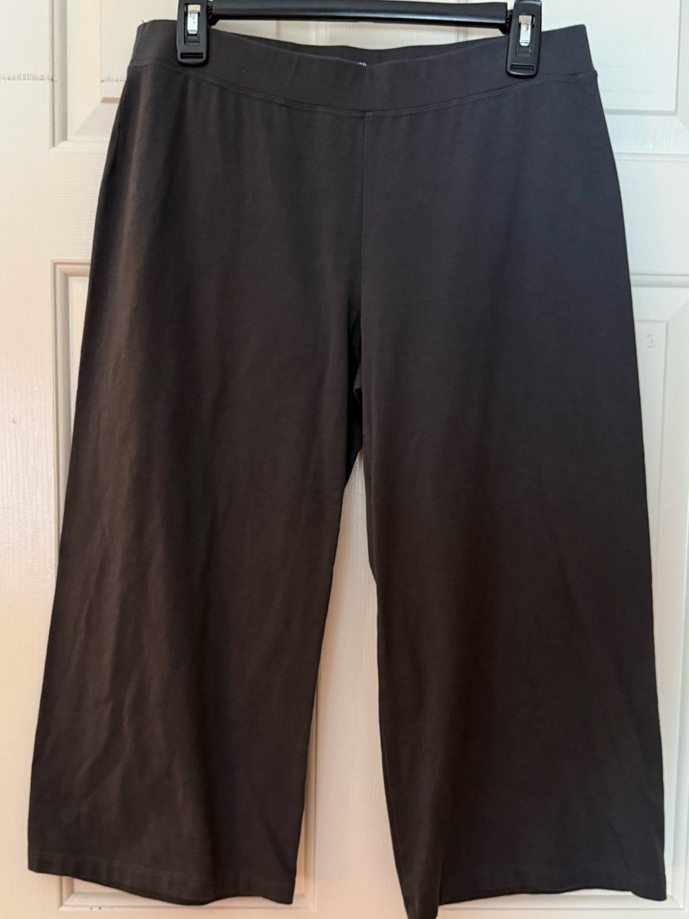 Eileen Fisher Dark Gray Wide-Leg Sweatpant Joggers Petite Size Medium